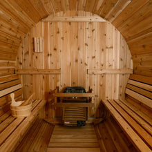 Load image into Gallery viewer, Almost Heaven Charleston Barrel Sauna Interior