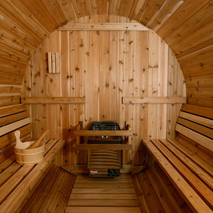 Almost Heaven Charleston Barrel Sauna Interior