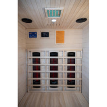 Load image into Gallery viewer, Interior of SunRay Saunas Burlington Outdoor Infrared Sauna