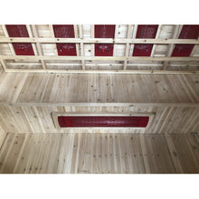 Load image into Gallery viewer, Interior of SunRay Saunas Cayenne Outdoor Infrared Sauna 4