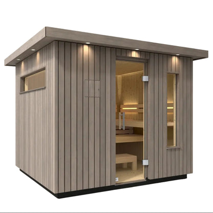 Koher C2 6 Person Outdoor Traditional Sauna-angled view