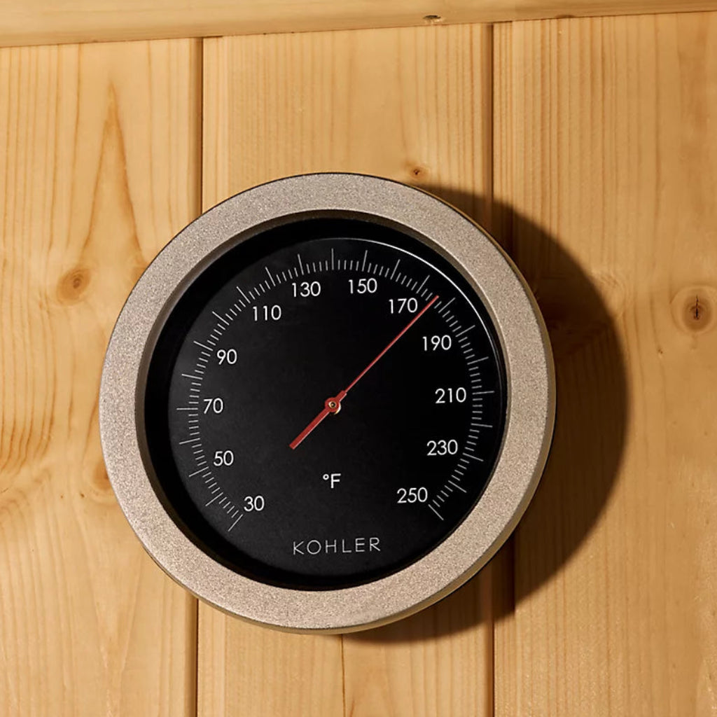 Kohler C1 2 Person Indoor Traditional Sauna-Thermometer