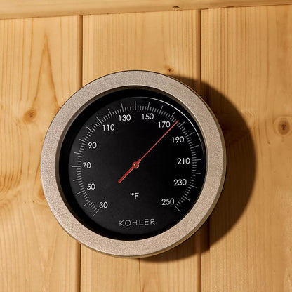 Kohler C1 2 Person Indoor Traditional Sauna-Thermometer