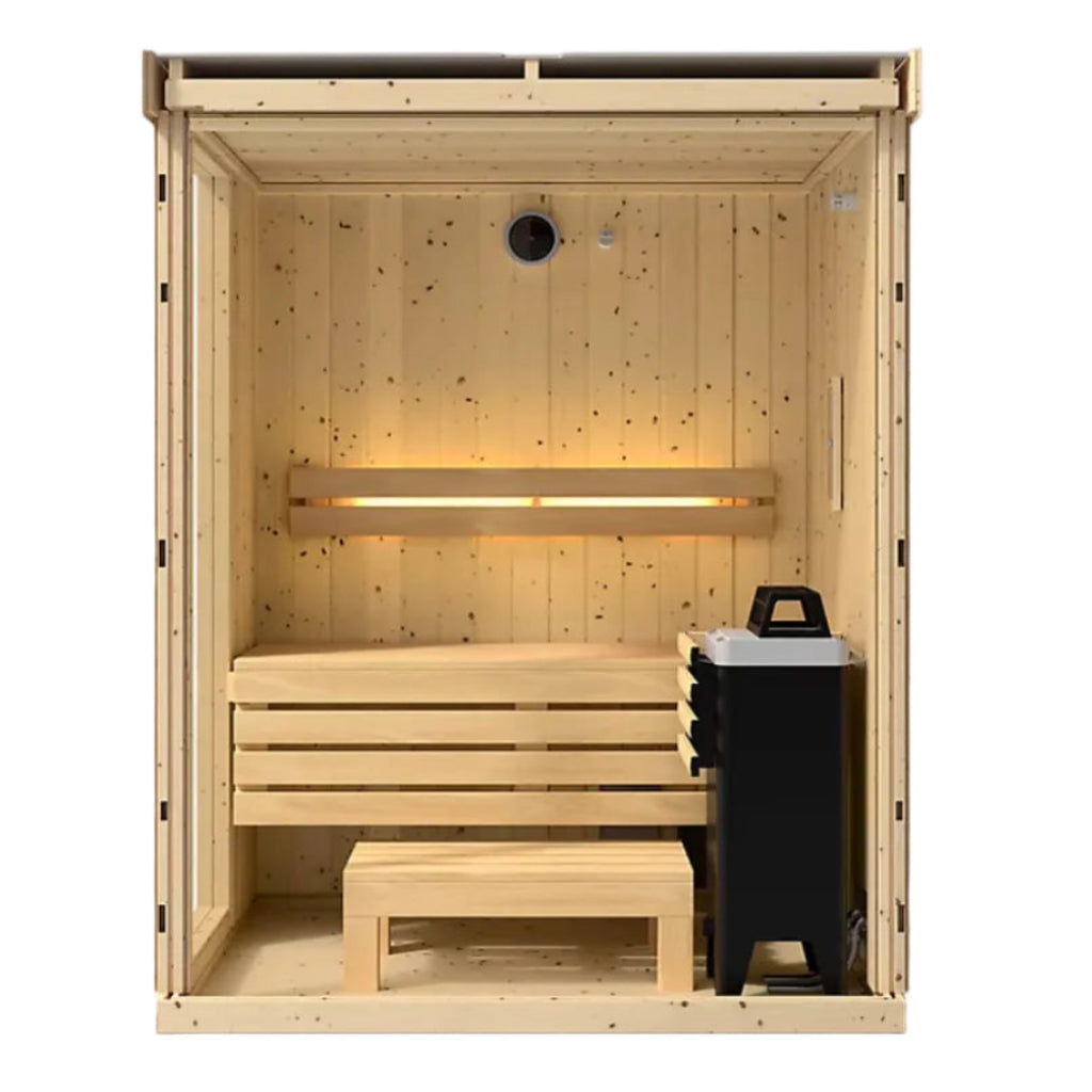 Kohler C1 2 Person Indoor Traditional Sauna-open front