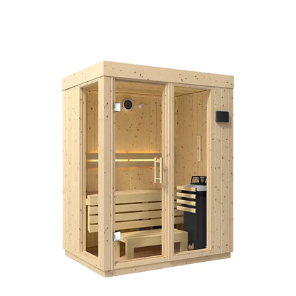Kohler C1 2 Person Outdoor Sauna Without Floor- Angled View