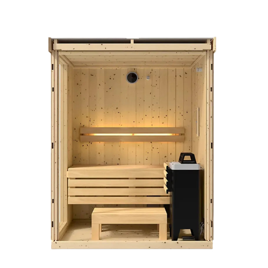 Kohler C1 2 Person Outdoor Sauna Without Floor- Front View