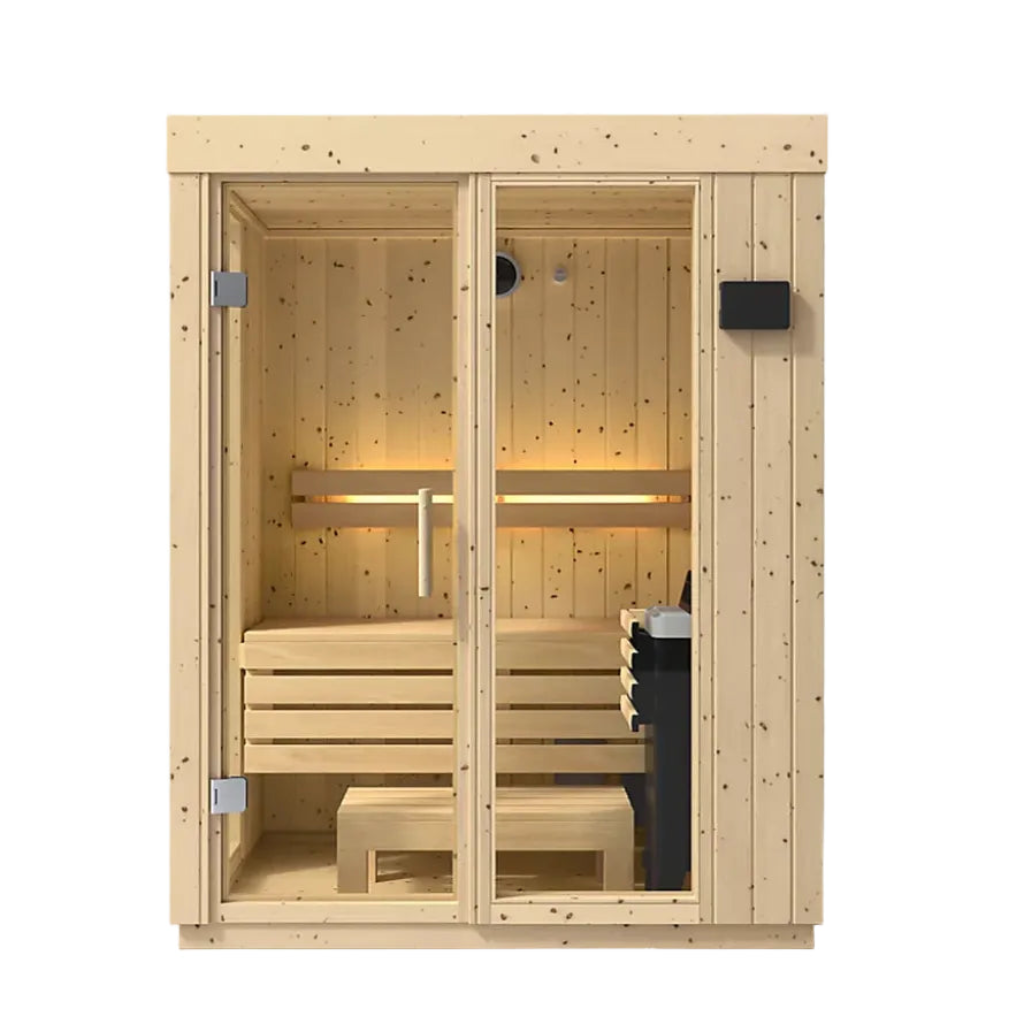 Kohler C1 2 Person Outdoor Sauna Without Floor- Front View