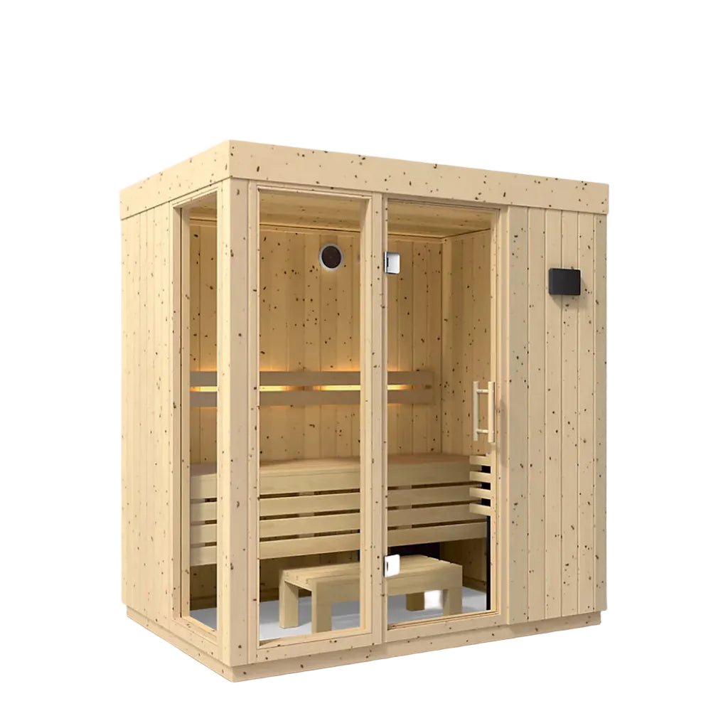 Kohler C1 3 Person Indoor Traditional Sauna-angled view