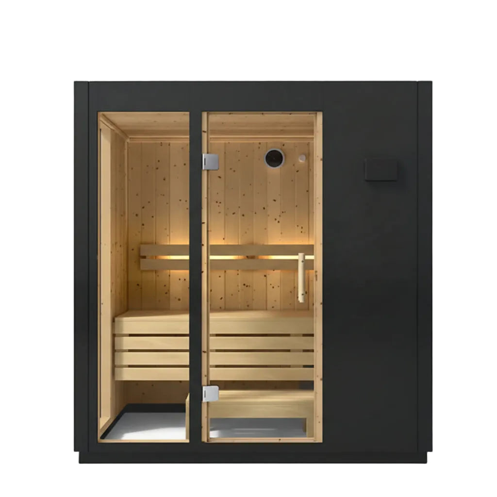 Kohler C1 3-person indoor sauna without floor front view