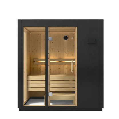 Kohler C1 3-person indoor sauna without floor front view