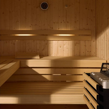 Kohler C1 5-person indoor traditional sauna with floor inside benches