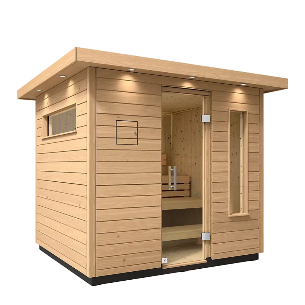 Kohler C1 Outdoor Traditional Sauna-angled view