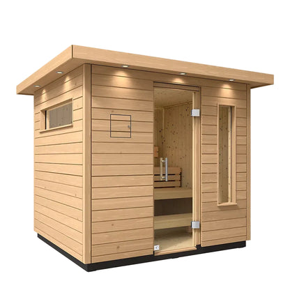 Kohler C1 Outdoor Traditional Sauna-angled view