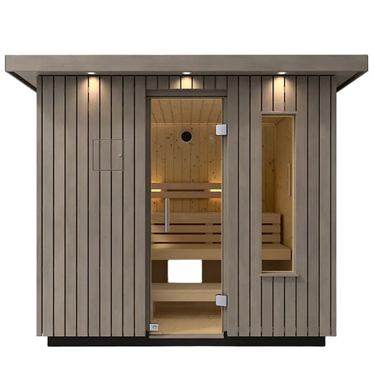 Kohler C2 5 Person Outdoor Traditional Sauna-front view