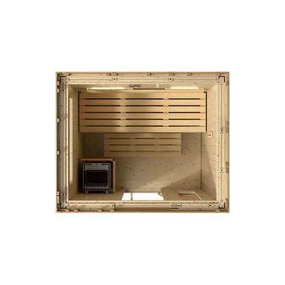 Kohler C2 Outdoor Traditional Sauna open top view