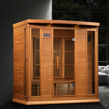 Load image into Gallery viewer, Maxxus 4 Person Near Zero EMF FAR Infrared Canadian Red Cedar Sauna MX-K406-01-ZF CED, Montilemar Edition