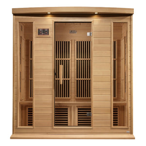 Maxxus 4 Person Near Zero EMF FAR Infrared Sauna MX-K406-01-ZF Indoor Sauna