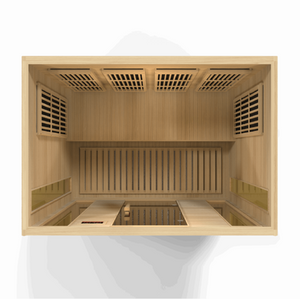 Maxxus 4 Person Low EMF FAR Infrared Sauna MX-K406-01 Top View