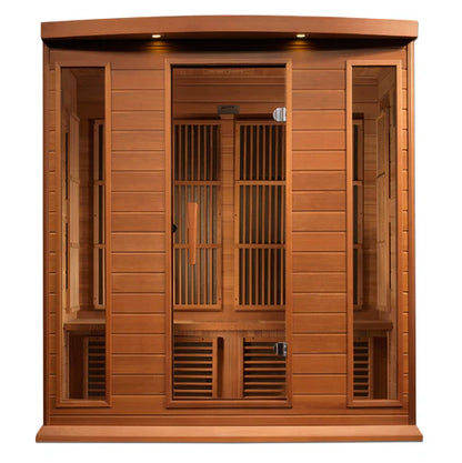 Maxxus Saunas 4-Person Cedar Near Zero EMF Far Infrared Sauna, MX-K406-01-ZF CED