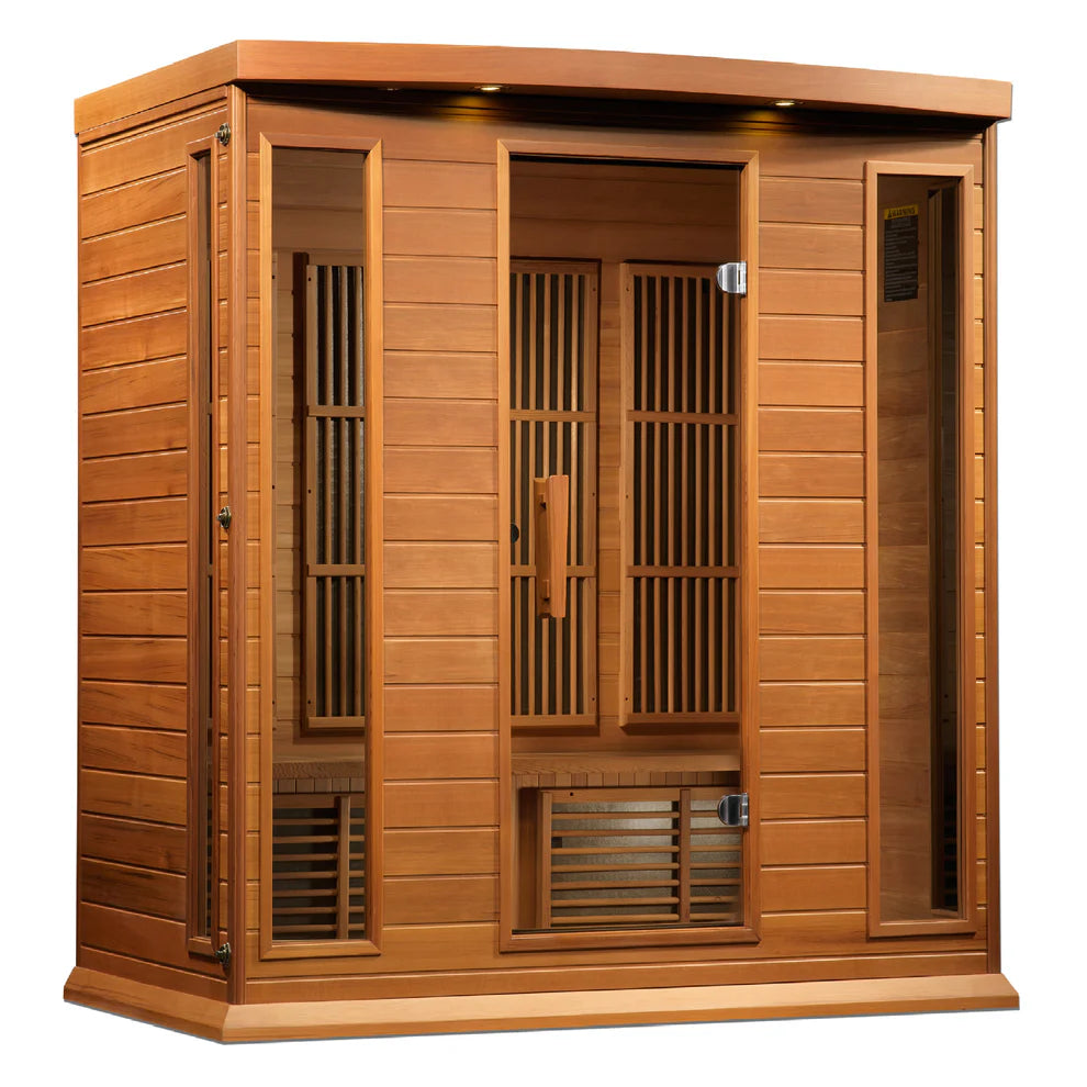 Maxxus Saunas 4-Person Cedar Near Zero EMF Far Infrared Sauna, MX-K406-01-ZF CED
