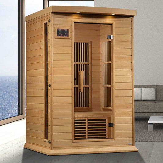 Maxxus 2 Person Near Zero EMF FAR Infrared Sauna MX-K206-01-ZF