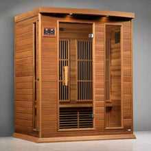 Load image into Gallery viewer, Maxxus 3 Person Near Zero EMF FAR Infrared Canadian Red Cedar Sauna MX-K306-01 ZF CED, Avignon Edition