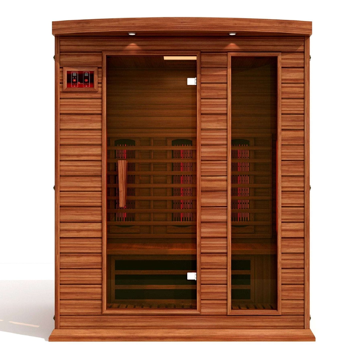 Maxxus 3 Person Full Spectrum Near Zero EMF FAR Infrared Canadian Red Cedar Sauna MX-M306-01-FS CED