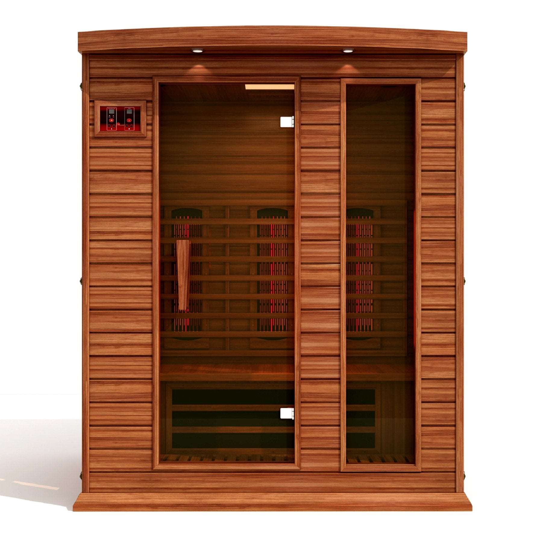 Maxxus 3 Person Full Spectrum Near Zero EMF FAR Infrared Canadian Red Cedar Sauna MX-M306-01-FS CED