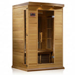 Maxxus Saunas 2 Person Low EMF FAR Infrared Canadian Red Cedar Sauna MX-K206-01 CED