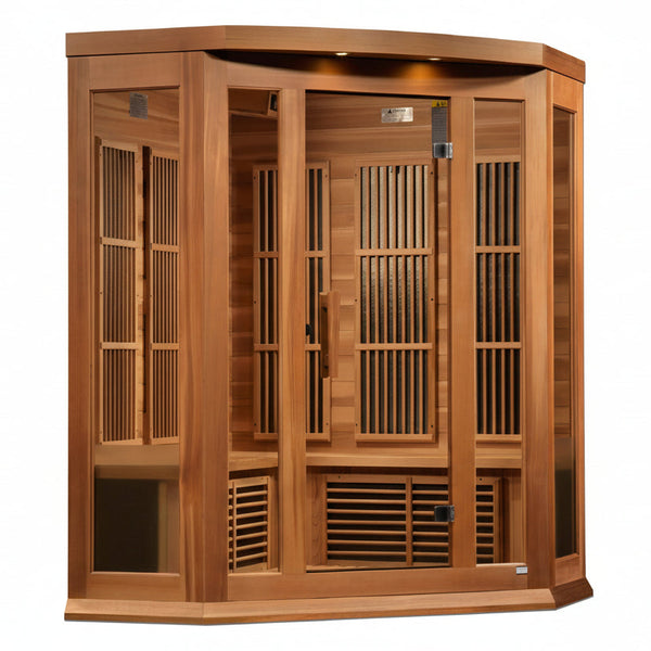 Maxxus 3-Person Far Infrared Corner Sauna, MX-K356-01 ZF CED – Sun
