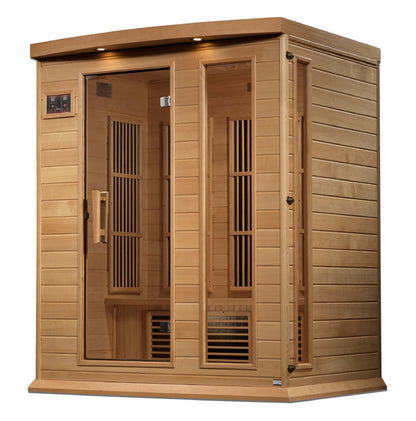 Maxxus 3 Person Near Zero EMF Far Infrared Sauna MX-K306-01-ZF on white background