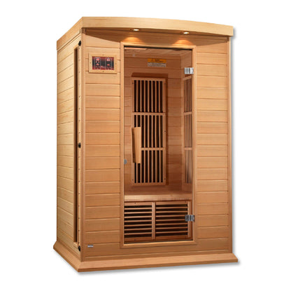 Maxxus Saunas 2 Person Low EMF FAR Infrared Sauna MX-K206-01 on white background