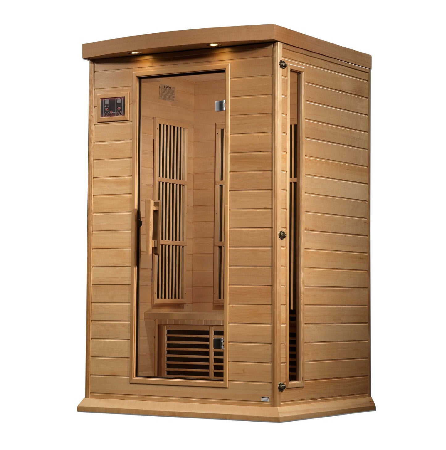 Maxxus 2 Person Near Zero EMF FAR Infrared Sauna MX-K206-01-ZF, Ride Side View on white background