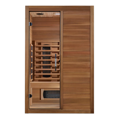 Maxxus S Line 2 Person Full Spectrum Infrared Sauna on white background
