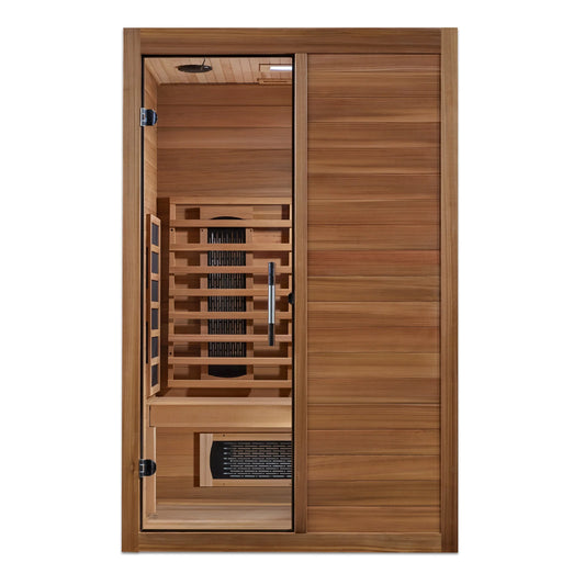 Maxxus S Line 2 Person Full Spectrum Infrared Sauna on white background