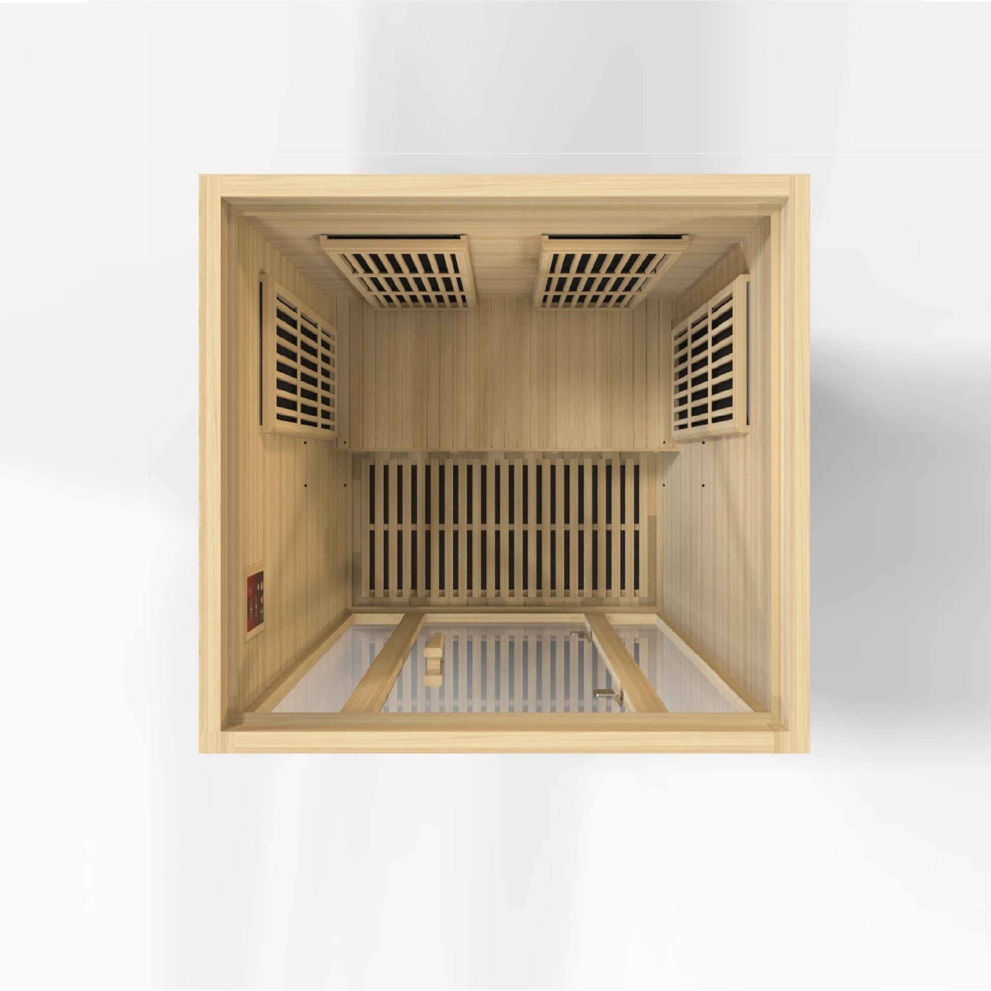 Maxxus "Seattle" Elite 2 Person Near Zero EMF Far Infrared Sauna MX-J206-01-ZF Top Interior View