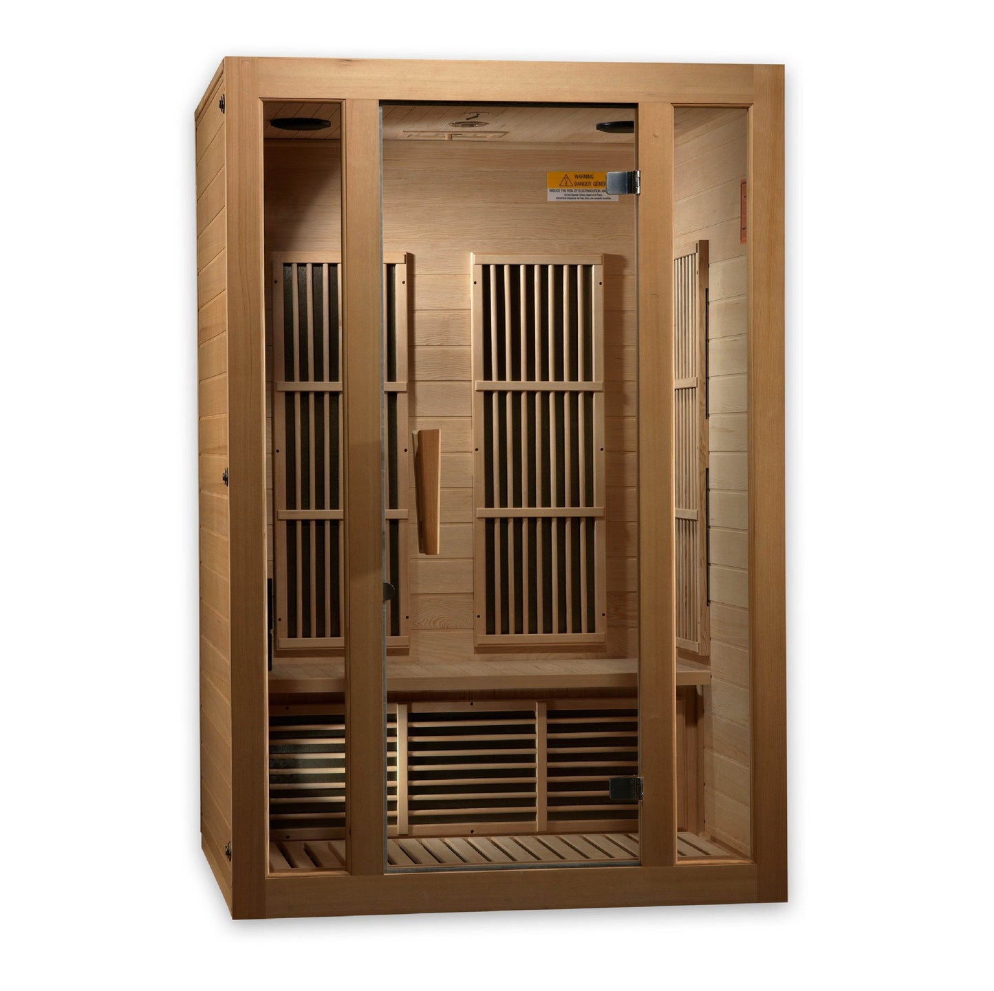 Maxxus "Seattle" Elite 2 Person Near Zero EMF Far Infrared Sauna MX-J206-01-ZF Front View 2