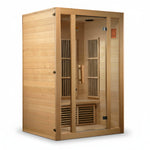 Maxxus "Seattle" Elite 2 Person Near Zero EMF Far Infrared Sauna MX-J206-01-ZF Front View