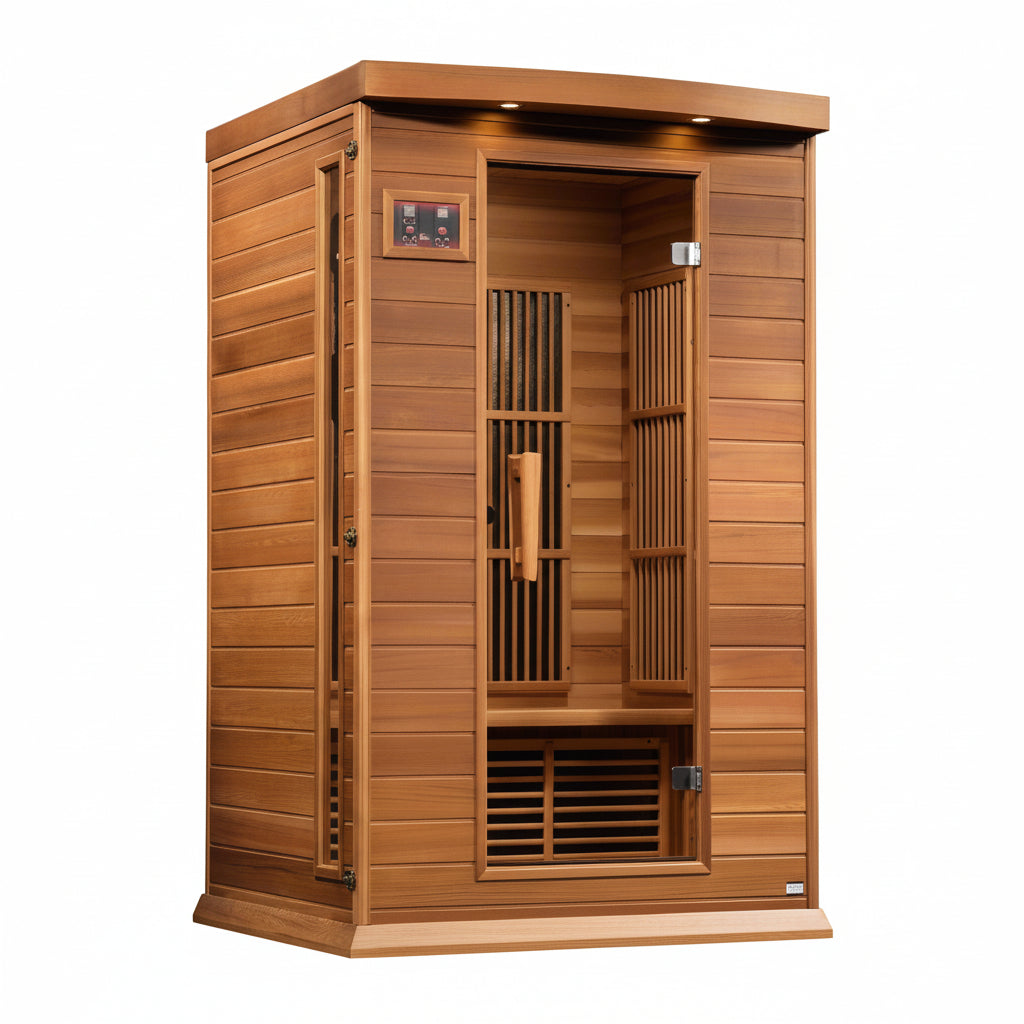 Maxxus 2 Person Near Zero EMF FAR Infrared Sauna MX-K206-01-ZF CED on white background