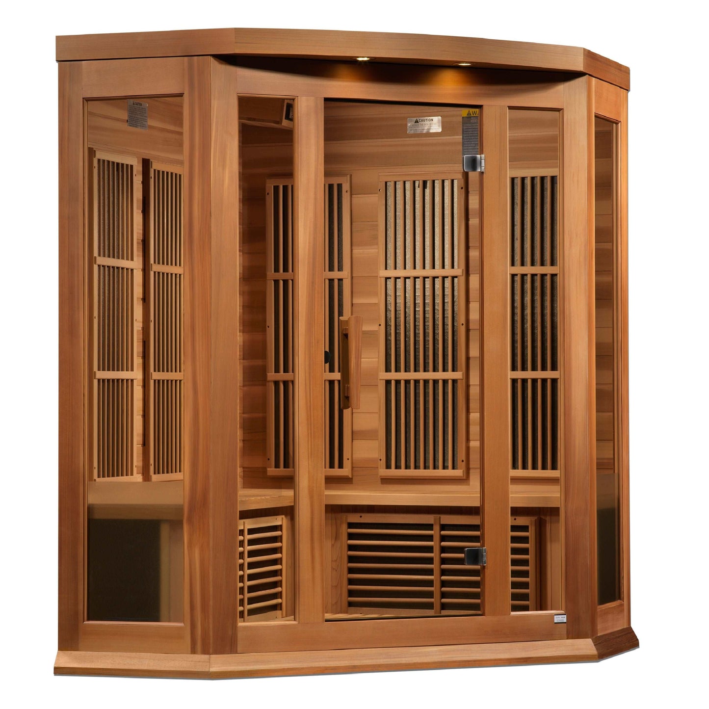Maxxus 3 Person Corner Near Zero EMF Far Infrared Sauna MX-K356-01-ZF CED