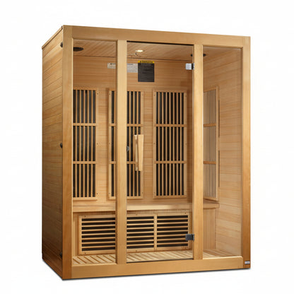 Maxxus Sauna "Bellevue" 3 Person Far Infrared Sauna MX-J306-01 on white background