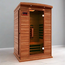 Load image into Gallery viewer, Maxxus Saunas 2 Person Full Spectrum Near Zero EMF FAR Infrared Canadian Red Cedar Sauna MX-M206-01-FS CED