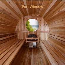 Load image into Gallery viewer, Almost Heaven Princeton 6 Person Barrel Sauna With Round Window