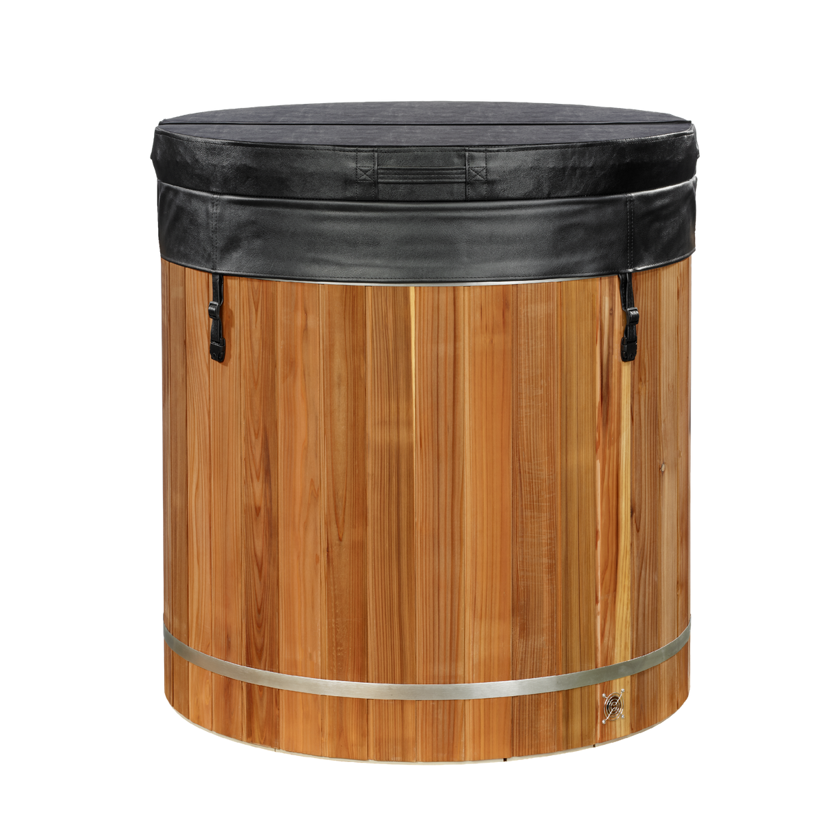 Dynamic Cold Therapy Barrel Cold Plunge with cover