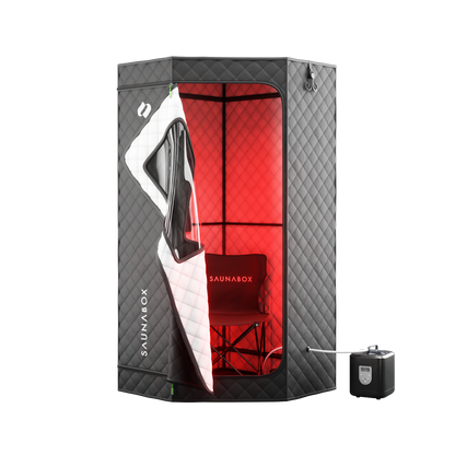 SaunaBox® SmartSteam Pro With Red-Light Therapy