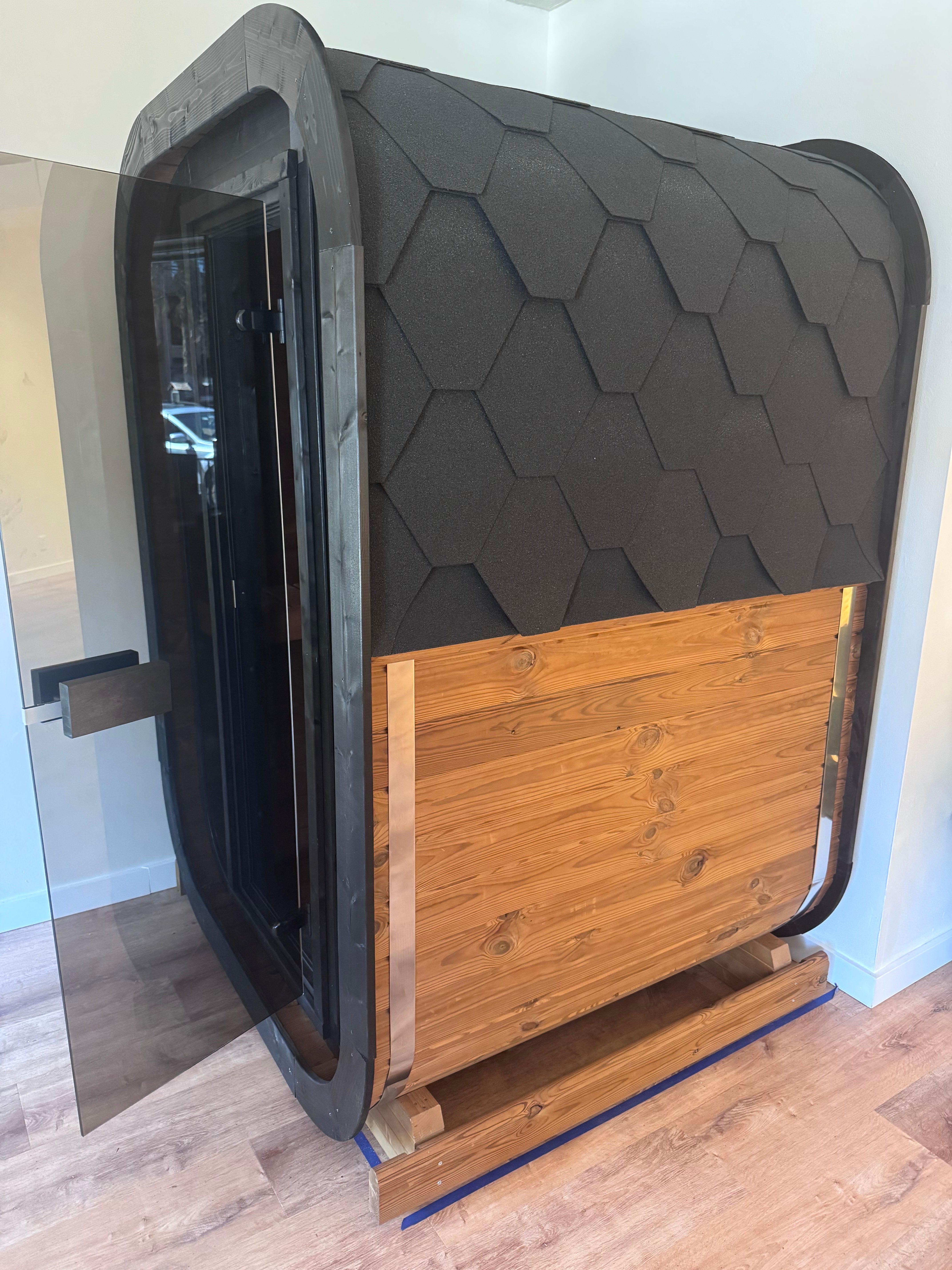 SaunaLife CL3G 2-Person Outdoor Cube Sauna – Sun Valley Saunas