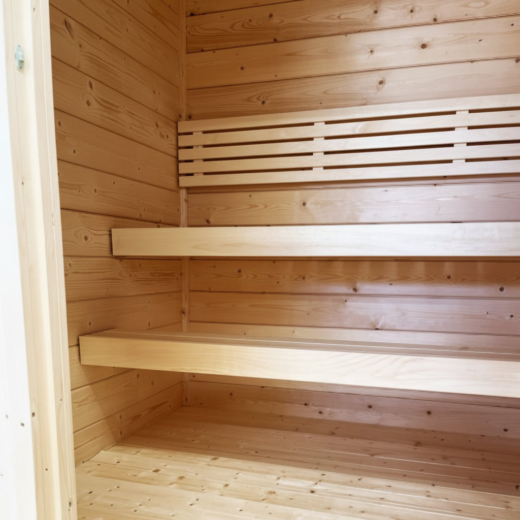 SaunaLife G2 Outdoor Traditional Sauna - Interior