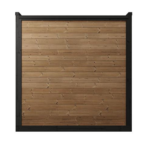 Back of outdoor sauna on white background