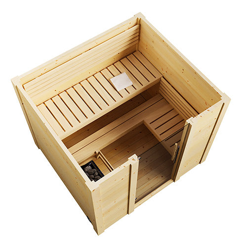 SaunaLife G2 4-Person Traditional Outdoor Sauna