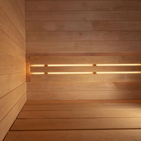 Interior Bench Of SaunaLife G6 Outdoor Traditional Sauna